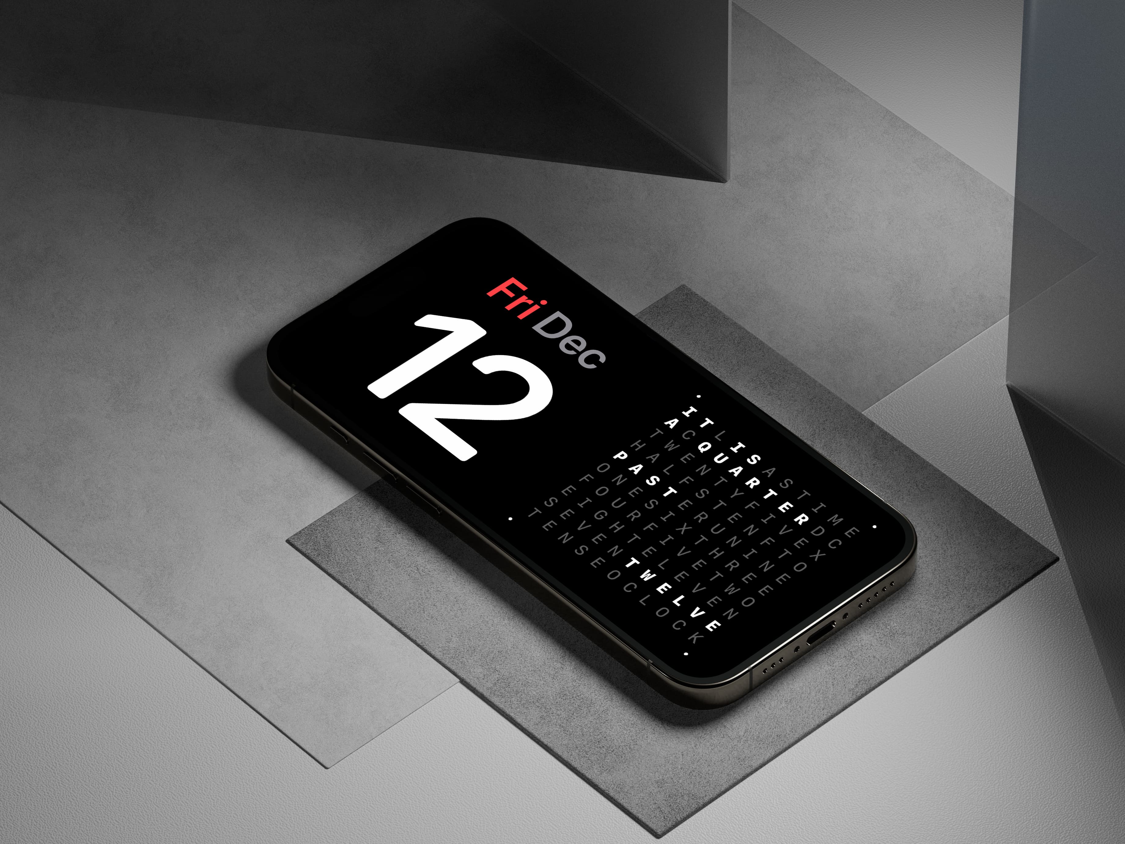 Home screen widget for Word Clock Pro