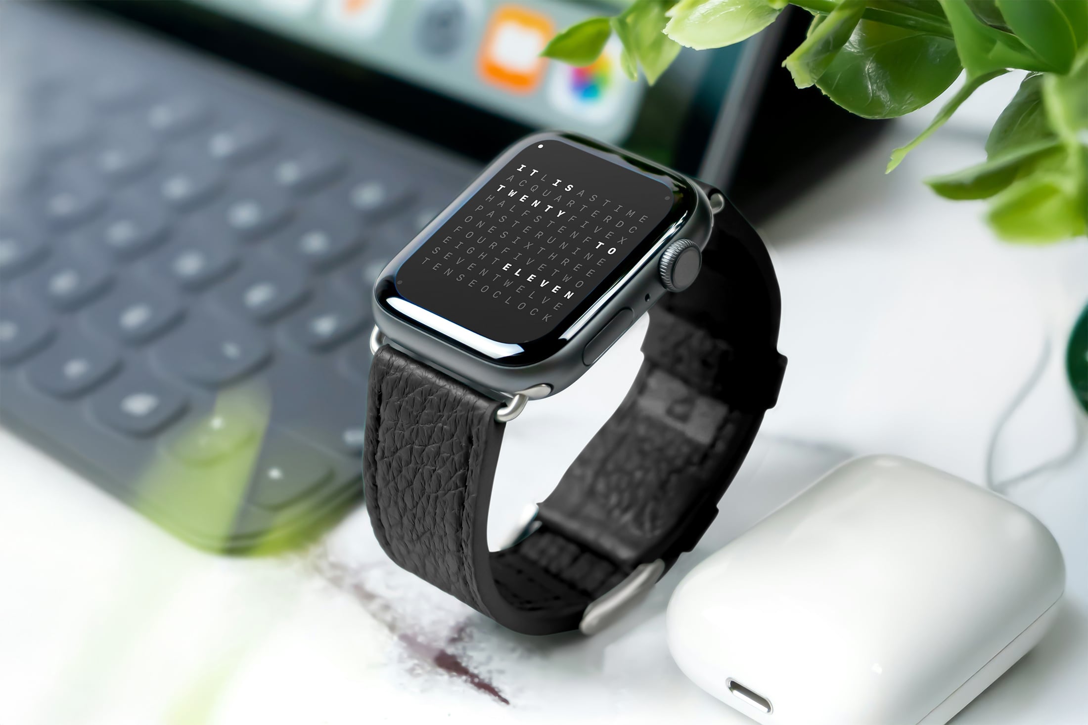 Word Clock Pro on Apple Watch.