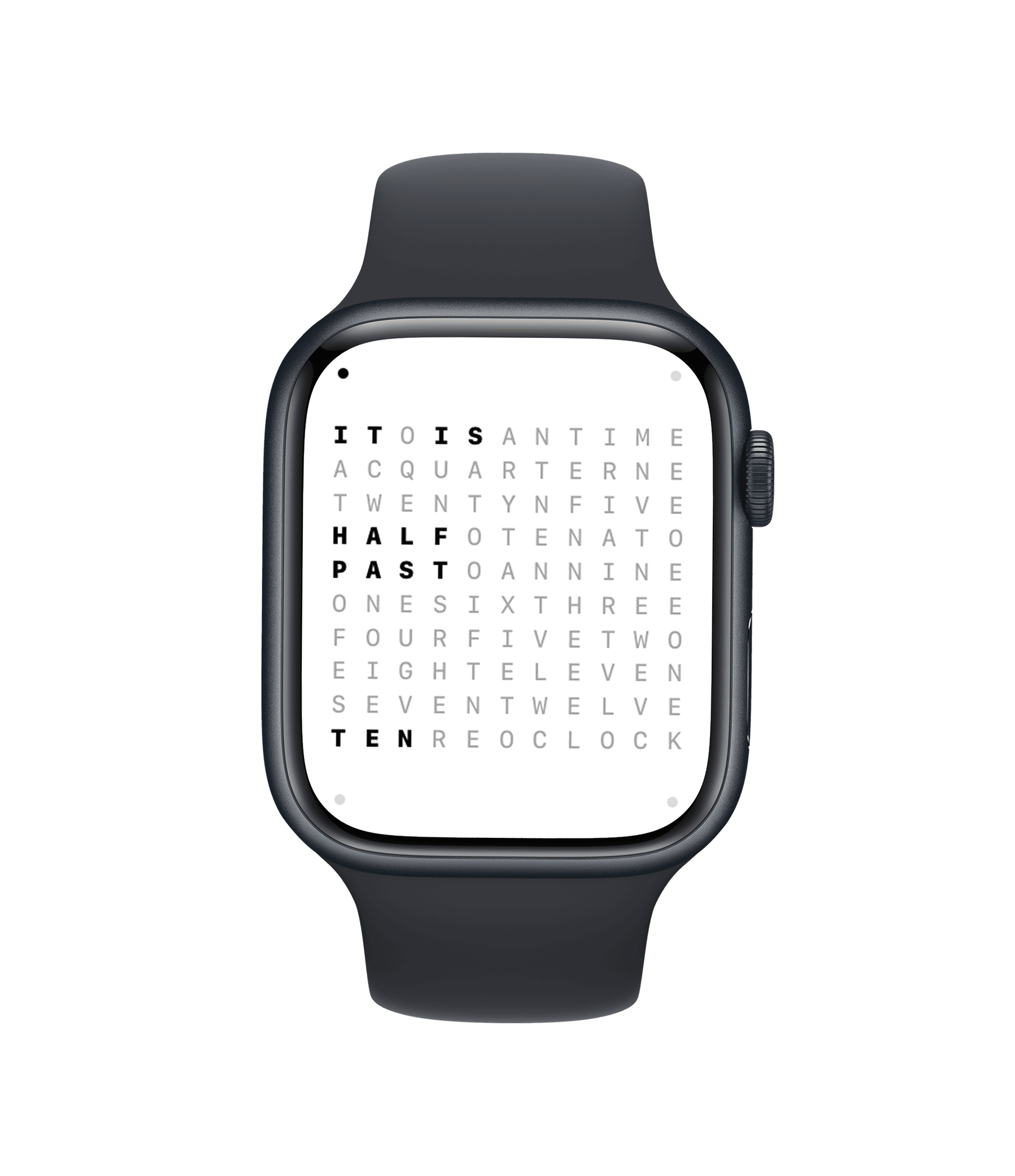Word Clock Pro on Apple Watch